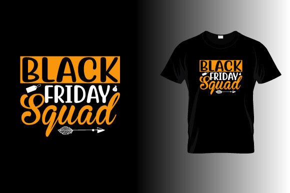 Black Friday Squad Svg Design for Crafts and Graphics
