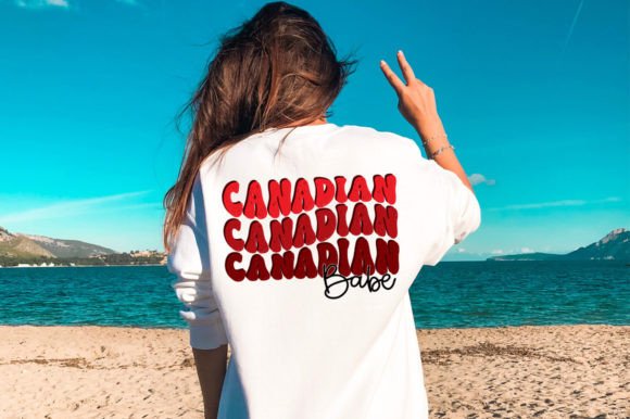 Canadian Babe SVG - Canada Day Cut File for Crafts and Graphics