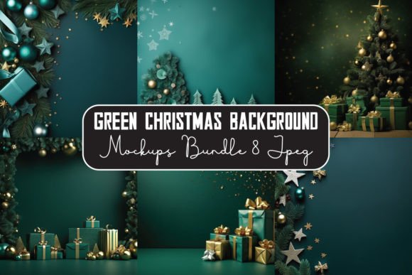 Christmas Background Mockups for Embroidery Projects