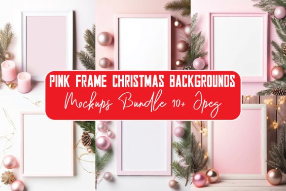 Christmas Frame Free Mockups Bundle for Graphics and Frames Amp