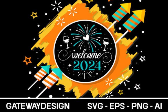Welcome 2024 Svg for Crafts and Graphics